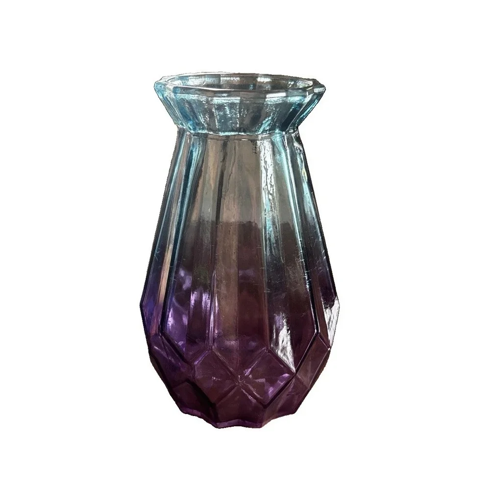 Ombré Blue Purple Flower Vase 7